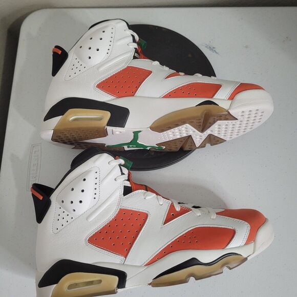 Nike Air Jordan 6 VI size 11 Retro Gatorade 384664-145 Orange white mid-top Men main image 5